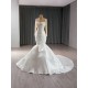 Long Sleeves Wedding Dresses 2024 New White Mermaid Bridal Gowns vestido noiva