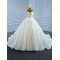 Long White Wedding Dress V Neck Simple Lace Backless Floor Length Sleeveless Bridal Gowns