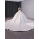 Luxuly Ball Gown Wedding Dresses Sleeveless SequinLace Bead Train Strapless Bridal Gown vestidos de novias 2024