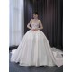 Luxuly Ball Gown Wedding Dresses Sleeveless SequinLace Bead Train Strapless Bridal Gown vestidos de novias 2024