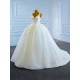 Luxurious Dubai Ball Gown Sleeveless Wedding Dresses For Women Custom Bridal Dress Sequin Vestido De Novia