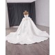 Luxury Crystal Wedding Dress Sleeveless 3D Flowers Bridal Gowns Custom Made 2024 Ball Gown