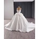 Luxury Crystal Wedding Dress Sleeveless 3D Flowers Bridal Gowns Custom Made 2024 Ball Gown