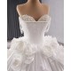 Luxury Crystal Wedding Dress Sleeveless 3D Flowers Bridal Gowns Custom Made 2024 Ball Gown