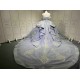 Luxury Lavender Quinceanera Dress Custom Made Vestidos De 15 Anos Off Shoulder Crystal Sweet 15 Gowns