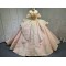 Luxury Pink Quince Dress 2025 Custom Made Vestidos De 15 Anos Halter Neck Sweet 15 Gowns With Bow