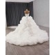 Luxury Ruffled Wedding Dress Sleeveless Bridal Gowns Customize Women Vestidos De Novia