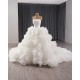 Luxury Ruffled Wedding Dress Sleeveless Bridal Gowns Customize Women Vestidos De Novia