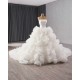 Luxury Ruffled Wedding Dress Sleeveless Bridal Gowns Customize Women Vestidos De Novia