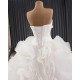 Luxury Ruffled Wedding Dress Sleeveless Bridal Gowns Customize Women Vestidos De Novia