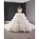 Luxury Ruffled Wedding Dress Sleeveless Bridal Gowns Customize Women Vestidos De Novia