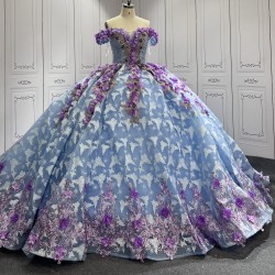 Luxury Ball Gown Multi Quinceanera Dresses 2024 3D Flowers Sweetheart Party Prom Gown Vestidos De 15 Anos