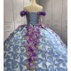 Luxury Ball Gown Multi Quinceanera Dresses 2024 3D Flowers Sweetheart Party Prom Gown Vestidos De 15 Anos