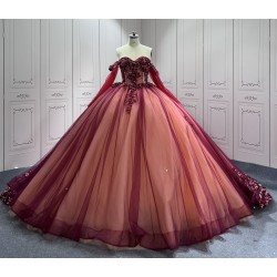 Luxury Ball Gown Red Quinceanera Dresses 2024 Sweetheart Lace Up Back Party Prom Gowns Vestidos De 15 Anos