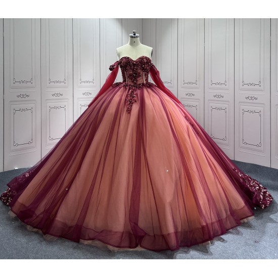 Luxury Ball Gown Red Quinceanera Dresses 2024 Sweetheart Lace Up Back Party Prom Gowns Vestidos De 15 Anos