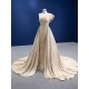 Luxury Champagne Mermaid Evening Dresses for Women Wedding Party Elegant Beading Formal Gowns 2024