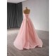 Luxury Dubai Pink Evening Dresses 2024 Sleeveless A Line Prom Arabic Formal Party Gowns