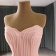 Luxury Dubai Pink Evening Dresses 2024 Sleeveless A Line Prom Arabic Formal Party Gowns