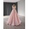 Luxury Dubai Pink Evening Dresses 2024 Sleeveless A Line Prom Arabic Formal Party Gowns