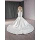 Luxury Plus Size Africa Mermaid Wedding Dress Sequined Bridal Gowns Scoop Neck Long Sleeve Pearl Vestido de novia 2025