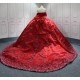 Luxury Princess Red Quinceanera Dresses 2024 Lace Appliques Off Shoulder Ball Gown Party Dress For Sweet