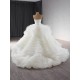 Luxury Sleeveless Wedding Dress 2024 New Strapless Vestido De Noiva Ruffled Bride Gowns