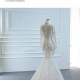 Luxury White Wedding Dresses High Neck Pearl Long Sleeves Elegant Bridal Gowns Vestido De Novia