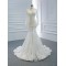 Luxury White Wedding Dresses High Neck Pearl Long Sleeves Elegant Bridal Gowns Vestido De Novia