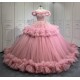 Mauve Vestidos De 15 Anos Customized Ball Gown 15 Year Old Quinceanera Dresses 2025 Ruffled Sweet 16 Evening Party Dress