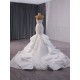 Mermaid Crystal Bridal Gown Wedding Dress Sweetheart Neck vestidos de novia Sleeveless Bridal Women Dress