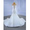 Mermaid Long Wedding Dress Cape Sleeve Bridal Gowns For Women Scoop Neck Vestido de novia 2024