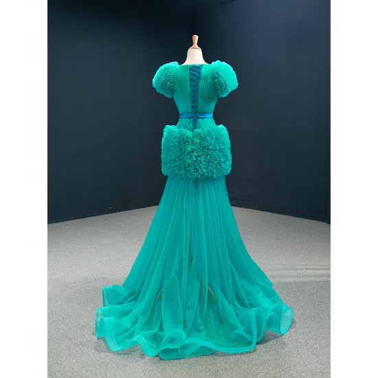 Mermaid Prom Dresses Cape Sleeve Formal Homecoming Women Evening Dress 2024