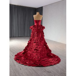 Mermaid Red Prom Dresses Sweetheart Neck Homecoming Dress Women Outfit Formal Occasion Party Gowns