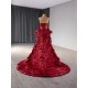 Mermaid Red Prom Dresses Sweetheart Neck Homecoming Dress Women Outfit Formal Occasion Party Gowns