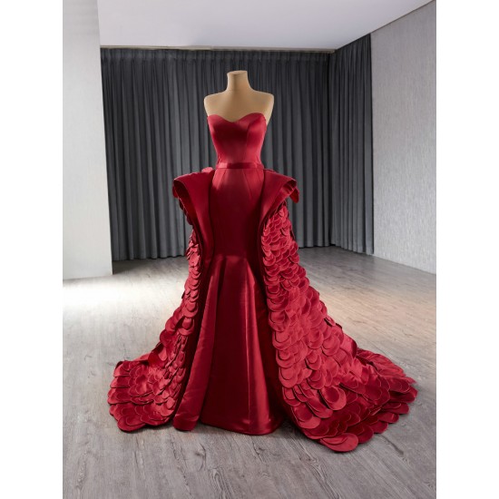 Mermaid Red Prom Dresses Sweetheart Neck Homecoming Dress Women Outfit Formal Occasion Party Gowns