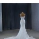 Mermaid Wedding Dress For Women Detachable Sleeve Vestido De Novia Backless Bridal Gown Court Train