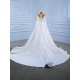 Mermaid Wedding Dresses Long Sleeve Pleat Sexy Lace Bridal Gowns Scoop Neck Sweep Train Vestidos 2024