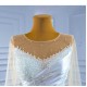 Mermaid Wedding Dresses Long Sleeve Pleat Sexy Lace Bridal Gowns Scoop Neck Sweep Train Vestidos 2024