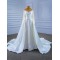 Mermaid Wedding Dresses Long Sleeve Pleat Sexy Lace Bridal Gowns Scoop Neck Sweep Train Vestidos 2024