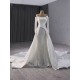 Mermaid White Wedding Dresses Long Sleeve Backless Wedding Bridal Gowns Vestidos De Noiva