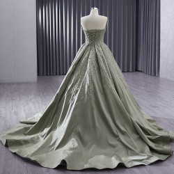 Moss Green Prom Dresses Women Sleeveless Formal Party Evening Gowns Specail Occasion Party Dress