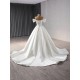 Newest Wedding Dresses Off Shoulder Satin Bride Gowns Custom Made Vestido De Noiva Plus Size