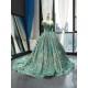 Off Shoulder Aqua Blue Quinceanera Ball Gown Sweet 15 Gowns 2024 Sweetheart Neck Party Dress Vestidos De Baile