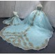 Off Shoulder Ice Blue Quinceanera Dresses for 15 Anos Appliques Sweetheart Robe Quinceanera Customised