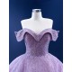 Off Shoulder Lavender Quinceanera Dress 2024 Sequin Party Dress Vestidos De 15 Anos Cocktail Dresses