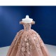 Off Shoulder Mauve Quinceanera Dress 2024 3D Flowers Cocktail Dresses Lace Up Vestidos De Baile