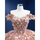 Off Shoulder Mauve Quinceanera Dress 2024 3D Flowers Cocktail Dresses Lace Up Vestidos De Baile