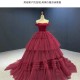 Off Shoulder Mauve Quinceanera Dress 2024 Strapless Cocktail Dresses Tiered Vestidos De Noche