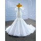 Off Shoulder Mermaid Wedding Dress 2024 Pearl Vestido De Noiva African Women Bridal Gowns Robe De Mariee