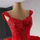 Off Shoulder Red Quinceanera Dress 2024 Corset Lace Appliques Evening Dress Sweetheart Neck Vestidos De Noche